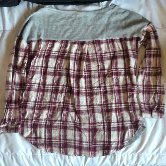 Dutch Bros “Live Life Dutch” Graphic Long-sleeve Thermal/Flannel Size Medium - Picture 3 of 5